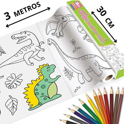 OFERTA ESPECIAL 2X1 🌈ROLLO PARA COLOREAR X 3 mt🤩