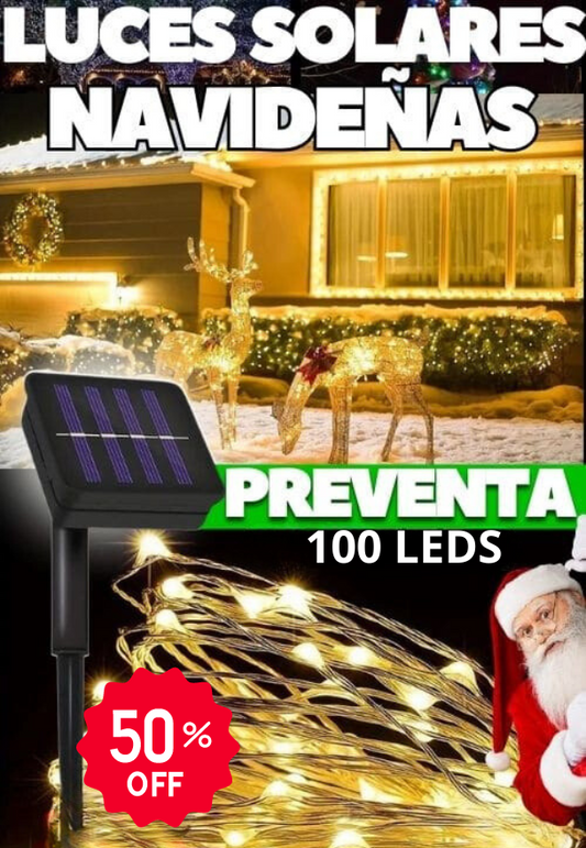 OFERTA ESPECIAL 🤩 Luces solares Navideñas🎄 50% Dcto