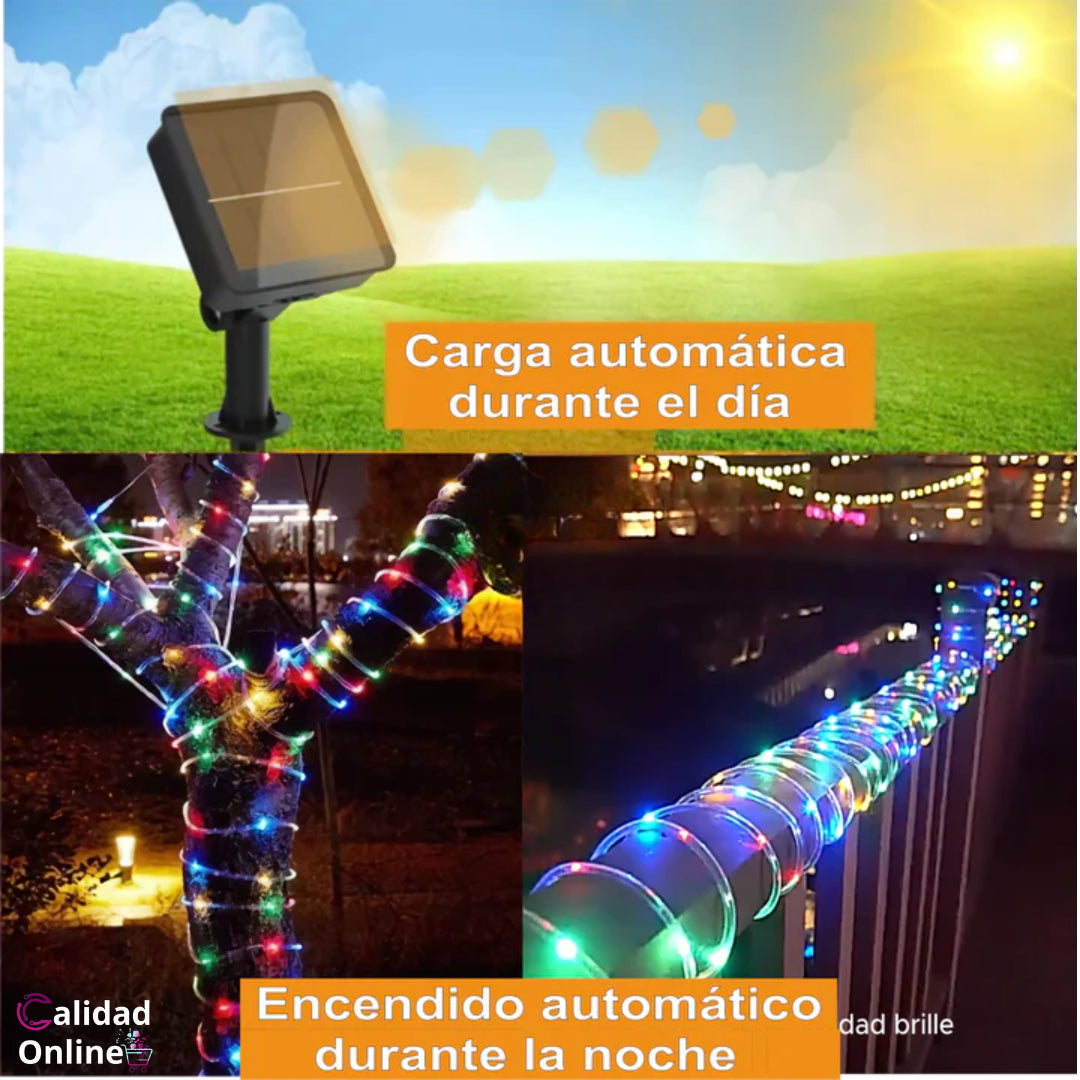 OFERTA ESPECIAL 🤩 Luces solares Navideñas🎄 50% Dcto