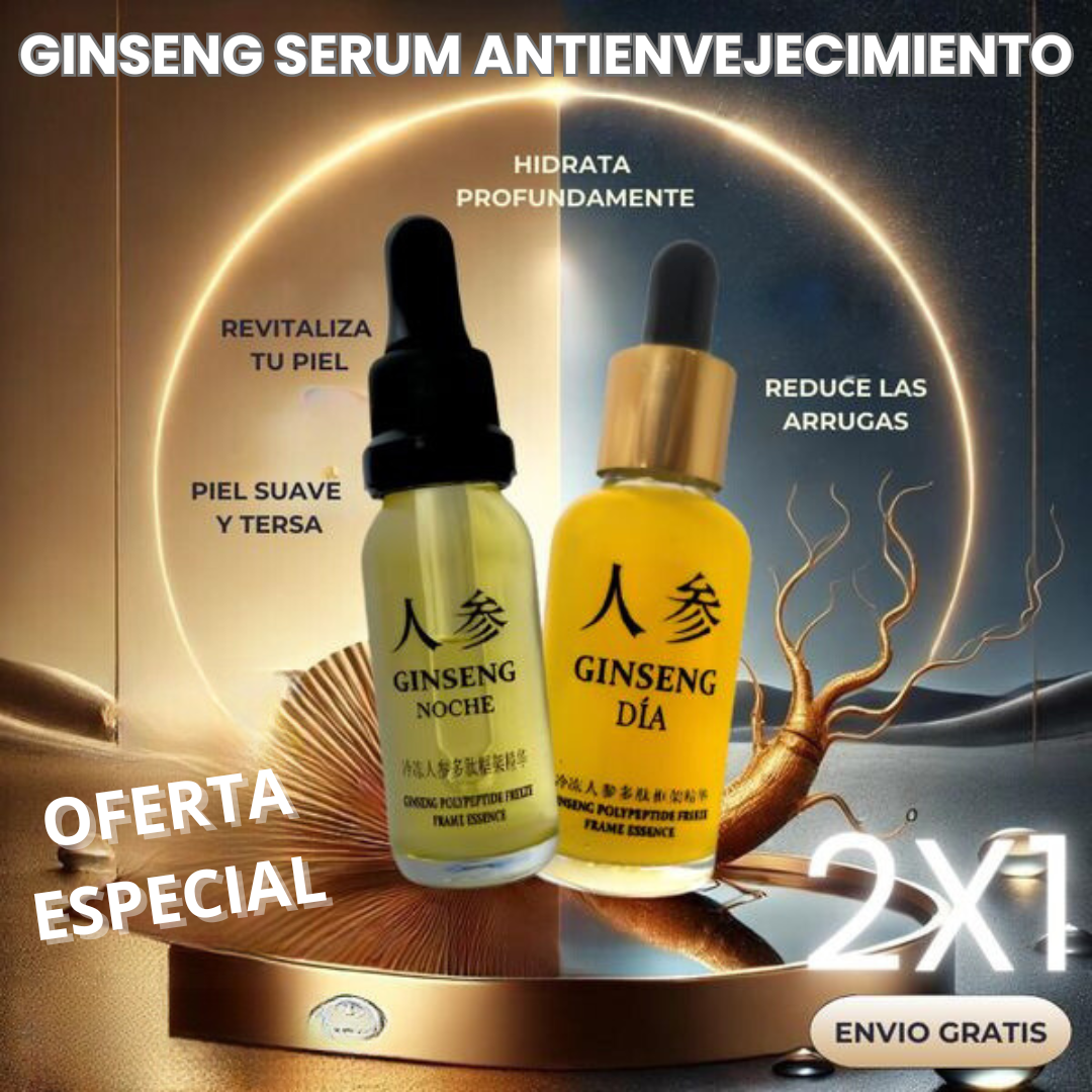 🔥GINSENG Sérum antienvejecimiento ORIGINAL OFERTA 2X1 😍